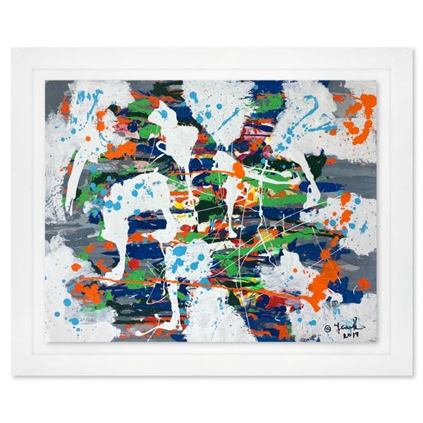 Jenik Cook Framed Original Acrylic Painting Hand Signed Letter Of Authenticity