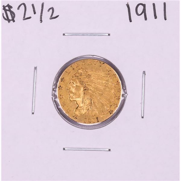 1911 $2 1/2 Indian Head Quarter Eagle Gold Coin