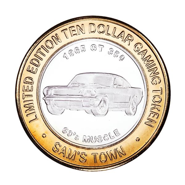 .999 Silver Sam's Town Las Vegas, Nevada $10 Limited Edition Casino Gaming Token