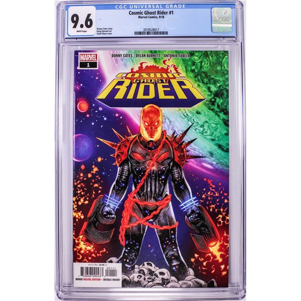 Marvel Comics Cosmic Ghost Rider #1 Comic Book 9/18 CGC 9.6