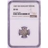 Image 1 : 1587 KB Hungary Denar 'Madonna and Child' Coin NGC XF45