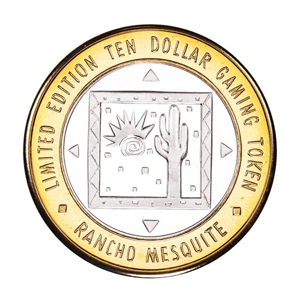 .999 Silver Rancho Mesquite Casino Nevada $10 Casino Limited Edition Gaming Token