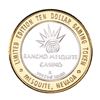 Image 2 : .999 Silver Rancho Mesquite Casino Nevada $10 Casino Limited Edition Gaming Token