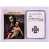 Image 1 : 1541 KB Hungary Denar 'Madonna and Child' Coin NGC AU50 w/ Story Box