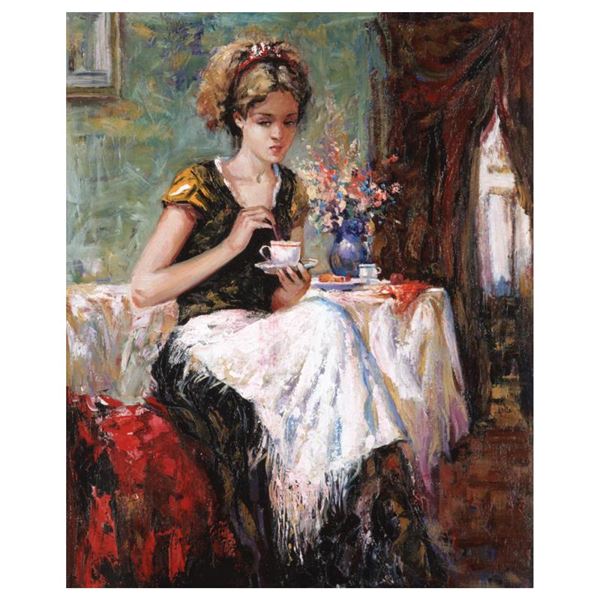 Igor Semeko "Cue Of Tea" Limited Edition Giclee On Canvas