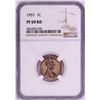 Image 1 : 1957 Proof Lincoln Wheat Cent Coin NGC PF69RD