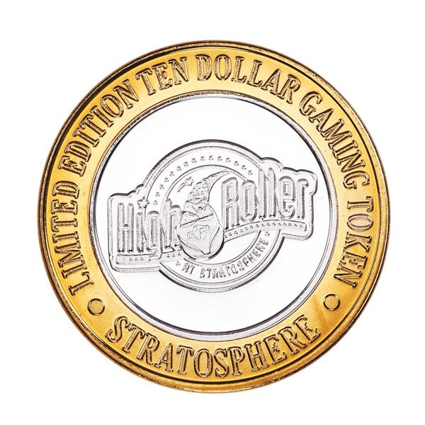 .999 Silver Stratosphere Las Vegas, Nevada $10 Casino Limited Edition Gaming Token