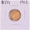 Image 1 : 1912 $2 1/2 Indian Head Quarter Eagle Gold Coin