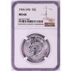Image 1 : 1966 SMS Kennedy Half Dollar Coin NGC MS68