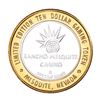 Image 2 : .999 Silver Rancho Mesquite Casino Nevada $10 Casino Limited Edition Gaming Token