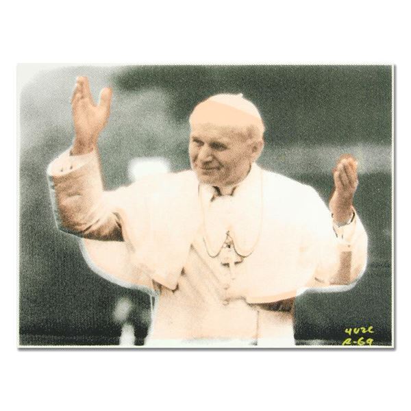 Ringo Daniel Funes "The Pope" Original Mixed Media On Canvas