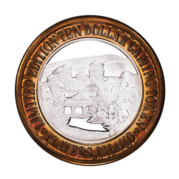 .999 Fine Silver Players Island Casino $10 Casino Limited Edition Gaming Token