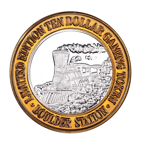 .999 Silver Boulder Station Hotel Casino Las Vegas, NV $10 Limited Casino Token