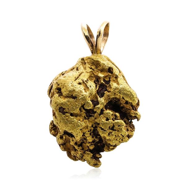 27.90 Gram Alaska Gold Nugget Pendant w/ 14K Finding