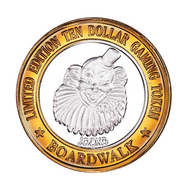.999 Silver Boardwalk Casino Las Vegas, Nevada $10 Limited Edition Gaming Token