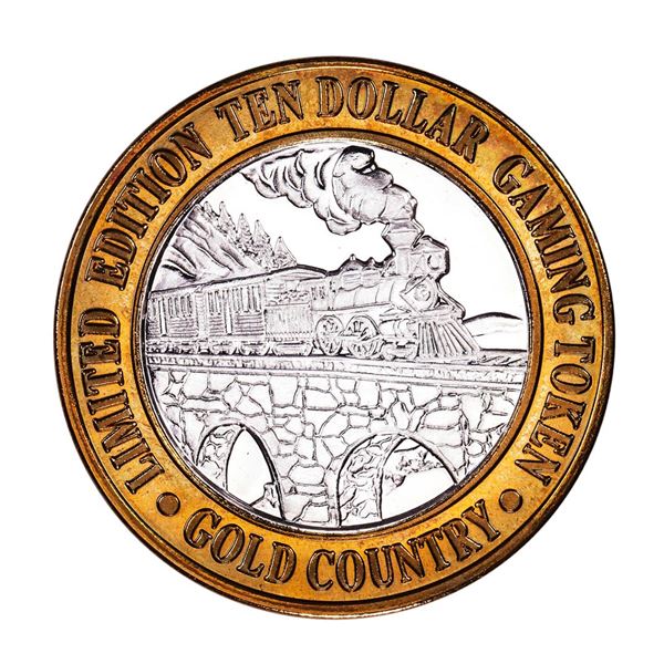 .999 Fine Silver Gold Country Motor Inn Elko, Nevada $10 Limited Edition Gaming Token