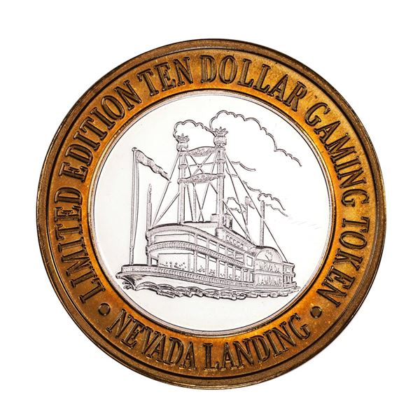 .999 Silver Nevada Landing Jean, NV $10 Casino Limited Edition Gaming Token