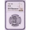 Image 1 : 1962 Proof Franklin Half Dollar Coin NGC PF68