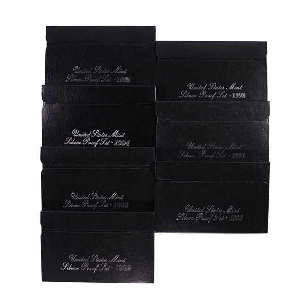 Lot of 1992-1998 United States Coin Silver Proof Sets