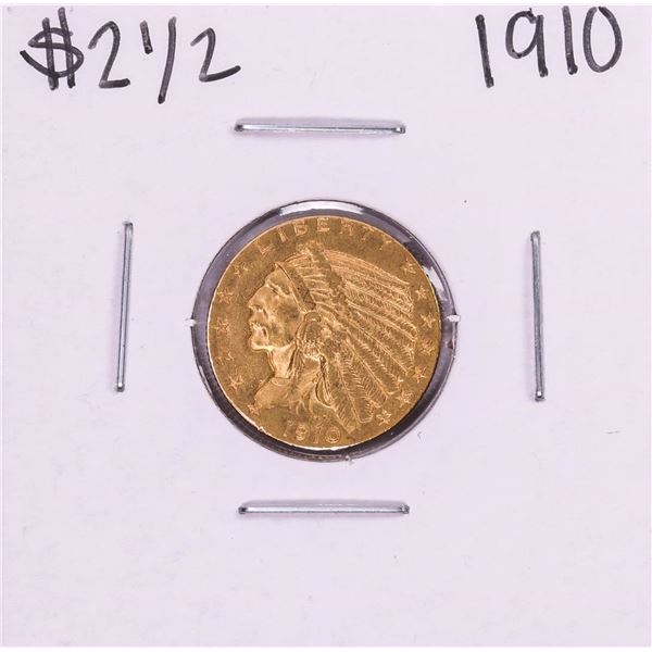 1910 $2 1/2 Indian Head Quarter Eagle Gold Coin