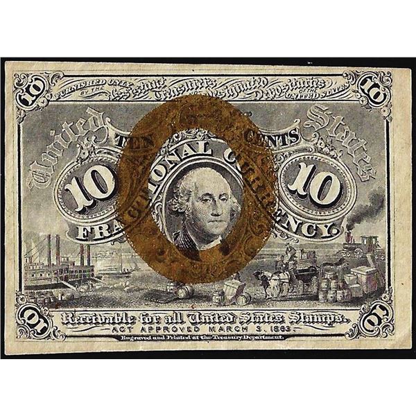 March 3, 1863 Second Issue Ten Cents Fractional Currency Note
