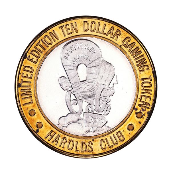 .999 Fine Silver Harold's Club Reno, Nevada $10 Limited Edition Gaming Token