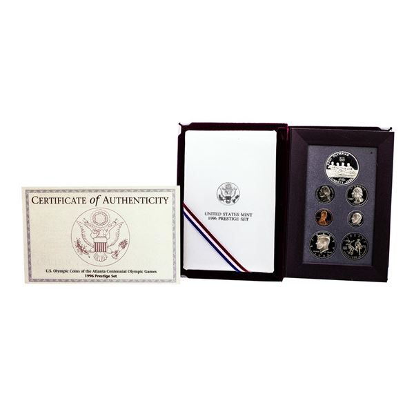1996 United States Prestige Proof Silver (7) Coin Set