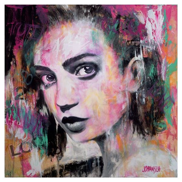 Johansen "Urban Reflection" Original Mixed Media On Canvas