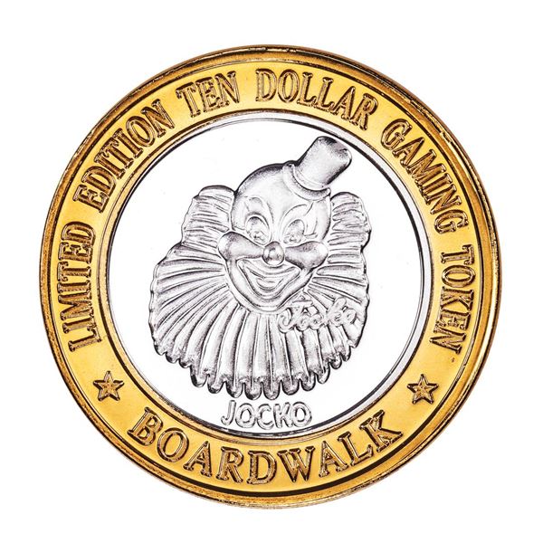.999 Silver Boardwalk Casino Las Vegas, Nevada $10 Limited Edition Gaming Token