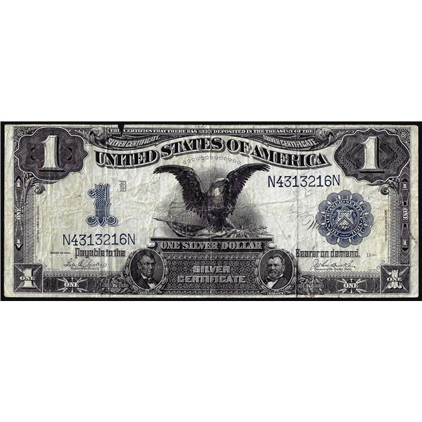 1899 $1 Black Eagle Silver Certificate Note