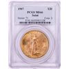 Image 1 : 1907 $20 St. Gaudens Double Eagle Gold Coin PCGS MS66