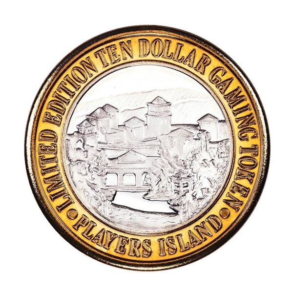 .999 Fine Silver Players Island Casino $10 Casino Limited Edition Gaming Token