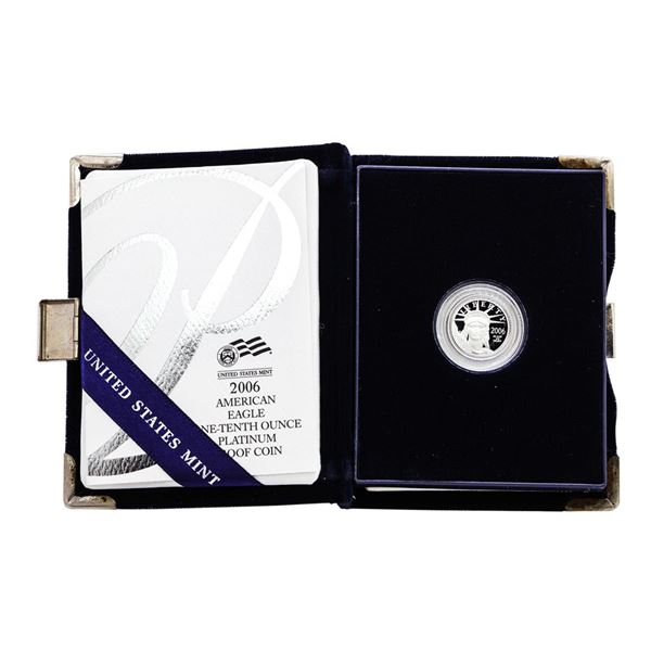 2006-W $10 Proof Platinum American Eagle Coin w/Box & COA