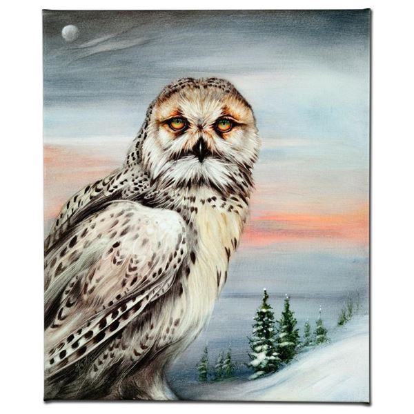 Martin Katon "Snow Owl In Alaska" Limited Edition Giclee On Canvas