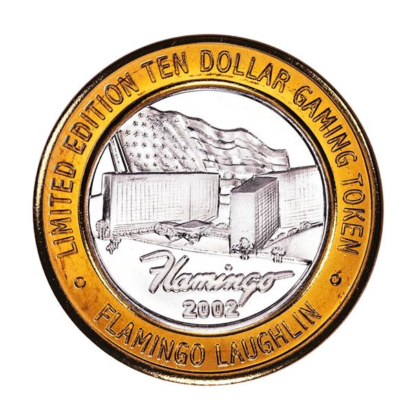 .999 Silver Flamingo Laughlin, NV $10 Casino Limited Edition Gaming Token