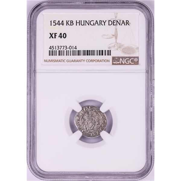 1544 KB Hungary Denar 'Madonna and Child' Coin NGC XF40