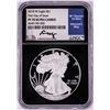 Image 1 : 2018-W $1 Proof American Silver Eagle Coin NGC PF70 Ultra Cameo Edmund Moy Signature FDOI