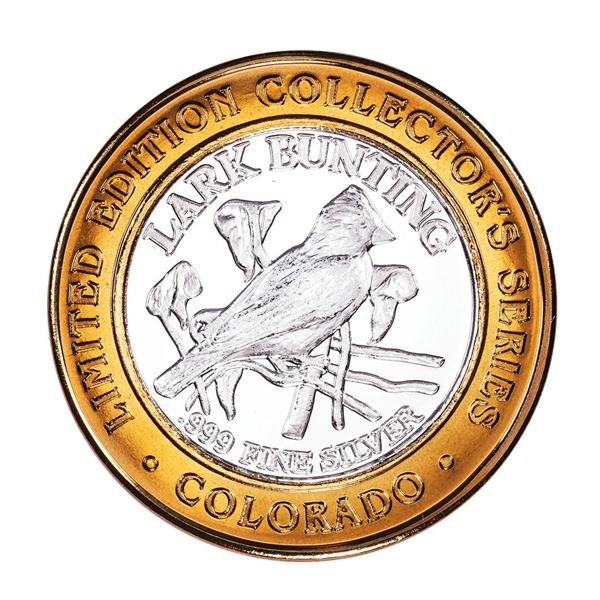.999 Silver The Great State of Colorado Collector's Series Gaming Token