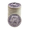 Image 2 : Roll of (20) Brilliant Uncirculated 1963 Franklin Half Dollar Coins