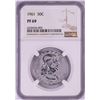 Image 1 : 1961 Proof Franklin Half Dollar Coin NGC PF69