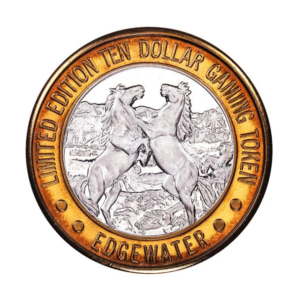 .999 Silver Edgewater Hotel & Casino Laughlin, NV $10 Casino Token Limited Edition