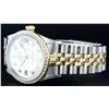 Image 4 : Rolex Men's Two Tone Mother Of Pearl Diamond Datejust Oyster Perpetual Wristwatch