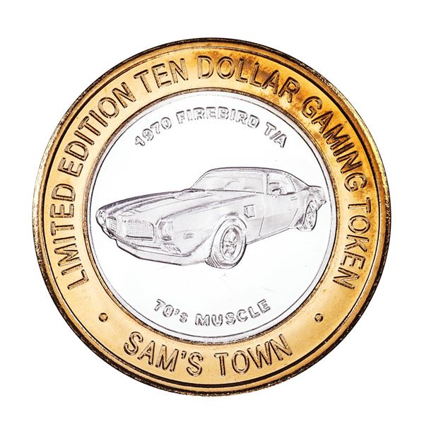 .999 Silver Sam's Town Las Vegas, Nevada $10 Limited Edition Casino Gaming Token
