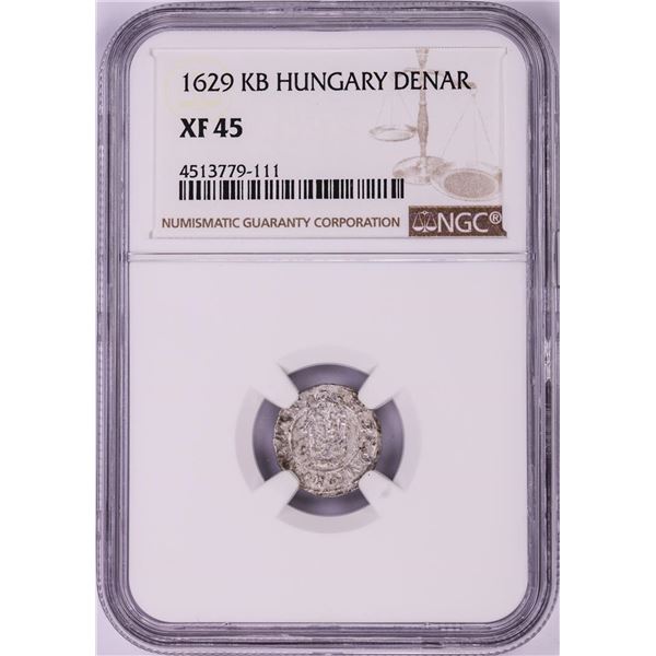 1629 KB Hungary Denar 'Madonna and Child' Coin NGC XF45