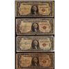 Image 1 : Lot of (4) 1935A $1 Hawaii WWII Emergency Issue Silver Certificate Notes