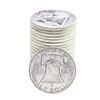 Image 2 : Roll of (20) Brilliant Uncirculated 1956 Franklin Half Dollar Coins