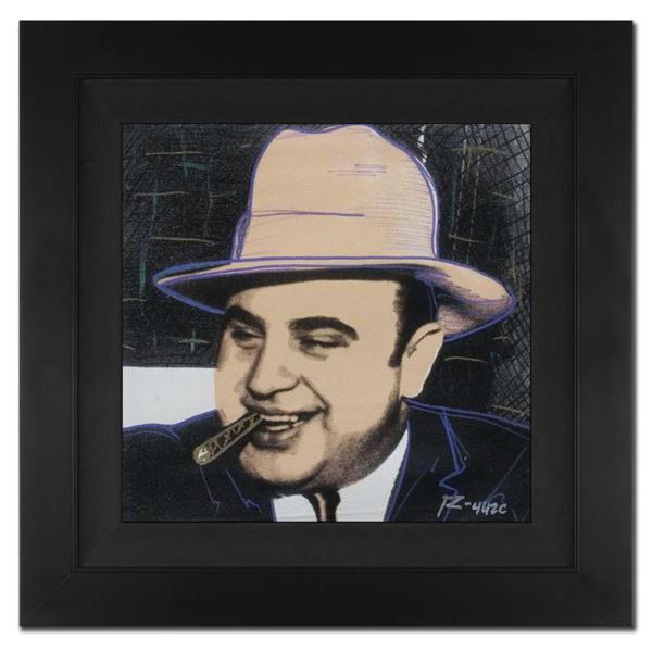 Ringo Daniel Funes "Al Capone, Crooked Smile" Original Mixed Media On Canvas