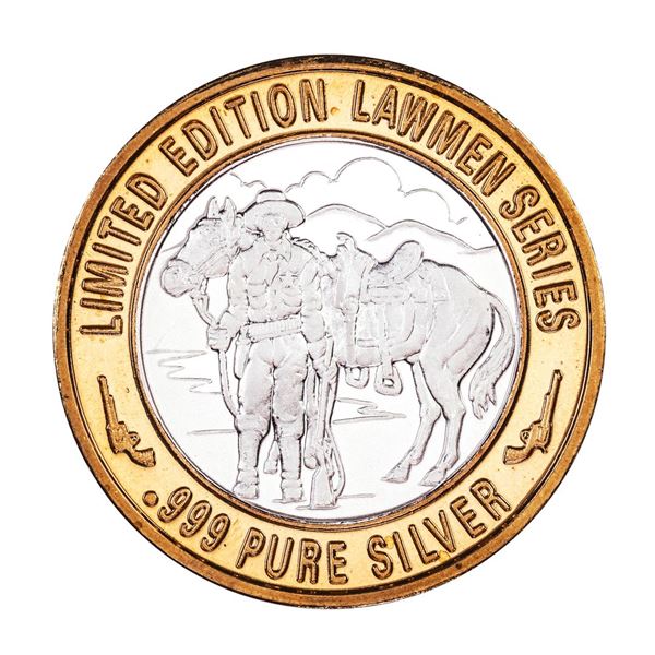 .999 Fine Silver Hanging Judge Isaac Parker $10 Limited Edition Gaming Token