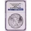 Image 1 : 2012(S) $1 American Silver Eagle Coin NGC MS70 Early Releases