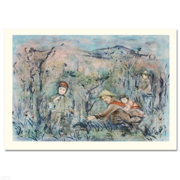 Hibel (1917-2014) "Kow Loon Peach Tree" Limited Edition Lithograph On Paper